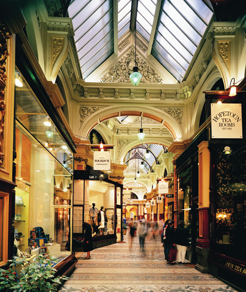 Royal Arcade in Melbourne, Victoria, Australia
