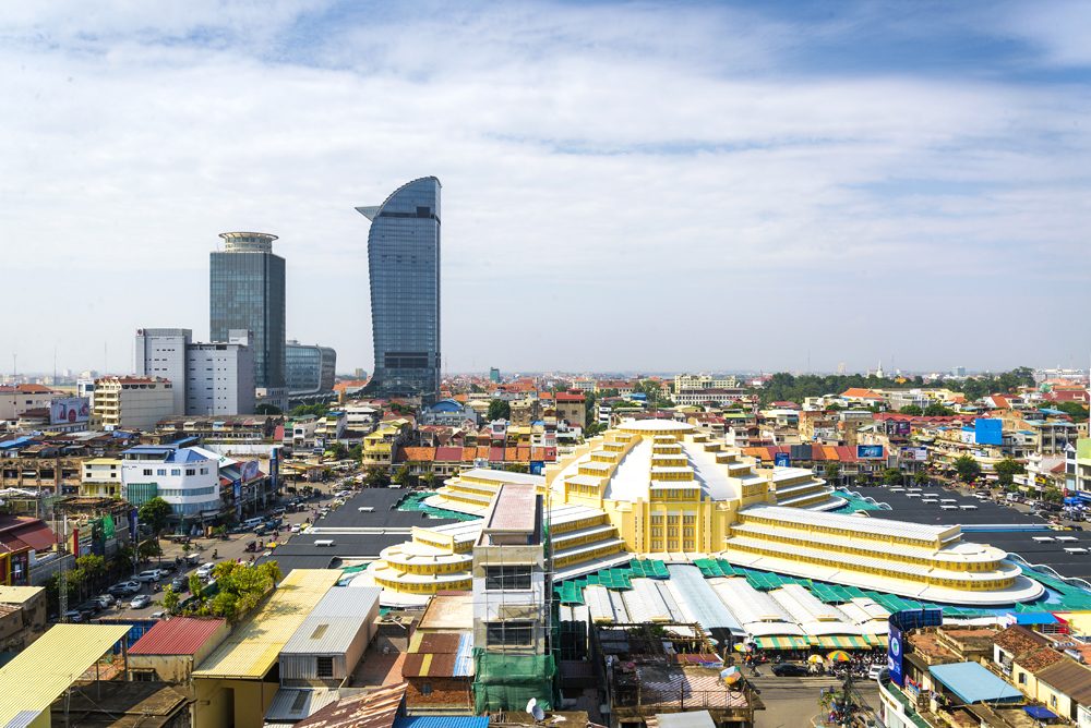 Central Market in Phnom Penh, Cambodia 