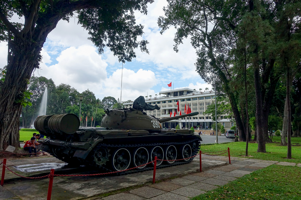 Chinese tank on the yard of Reunification Palace, Ho Chi Minh (Saigon), Vietnam