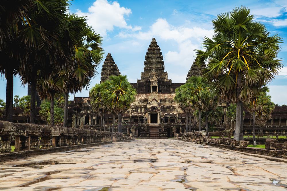 Entrance to Angkor Wat, Siem Reap, Cambodia 