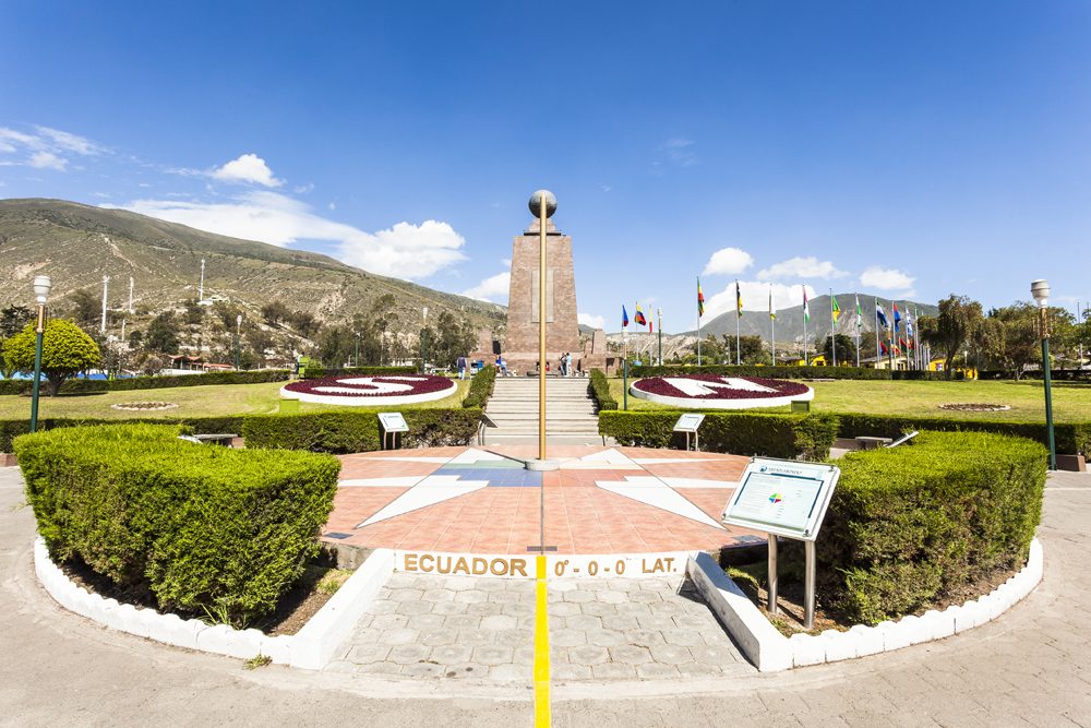 Middle of the World monument near Quito, Ecuador 