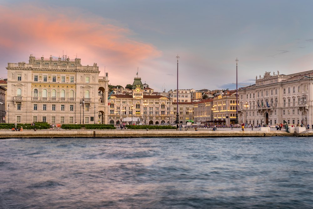 Piazza Dell'unita d'Italia in Trieste, Italy 