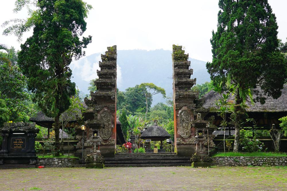Pura Luhur Batukaru Hindu temple in Tabanan, Bali, Indonesia 