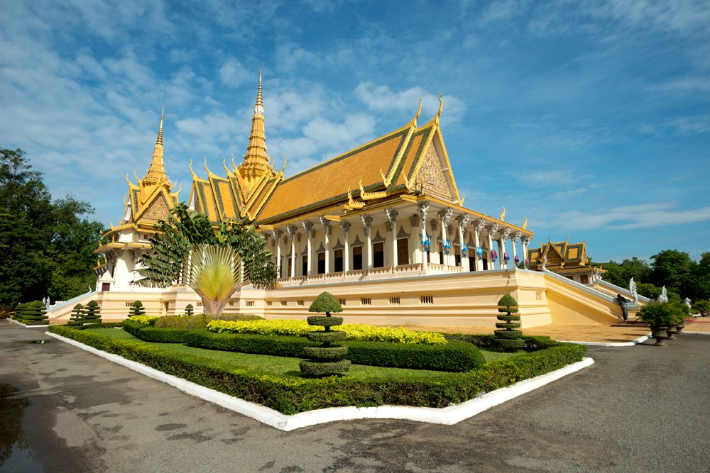 Throne Hall in the Royal Palace Compound, Phnom Penh, Cambodia 