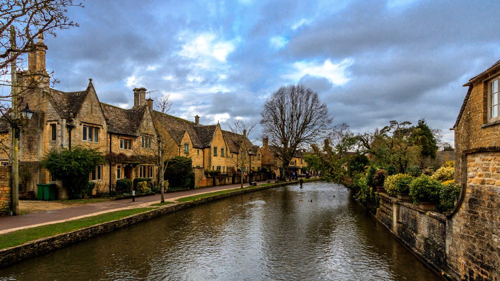Bourton-on-the-Water in Cotswold, England, UK 