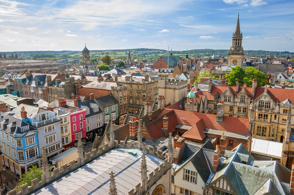 Cityscape of Oxford. England, UK 