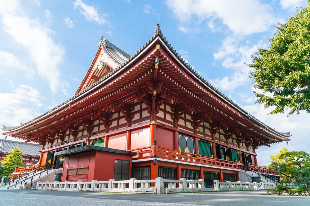 Sensoji Temple in Asakusa district, Tokyo, Japan 
