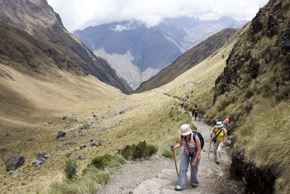 Dead Woman’s Pass (Warmiwanusca) on the Inca Trail, Sacred Valley, Peru