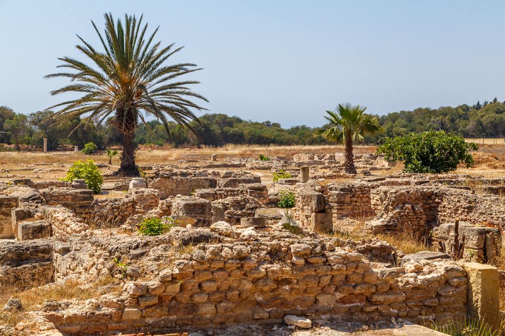 Ruins of the ancient town of Pupput, Tunisia 