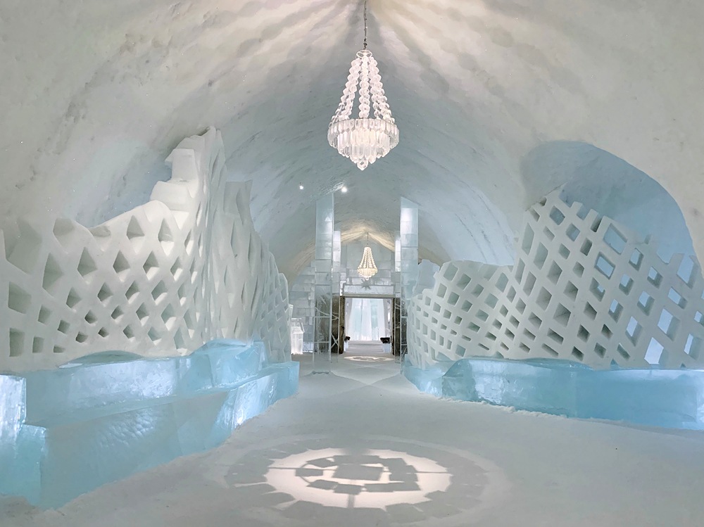 Frozen paradise inside the Ice Hotel in Kiruna, Sweden 