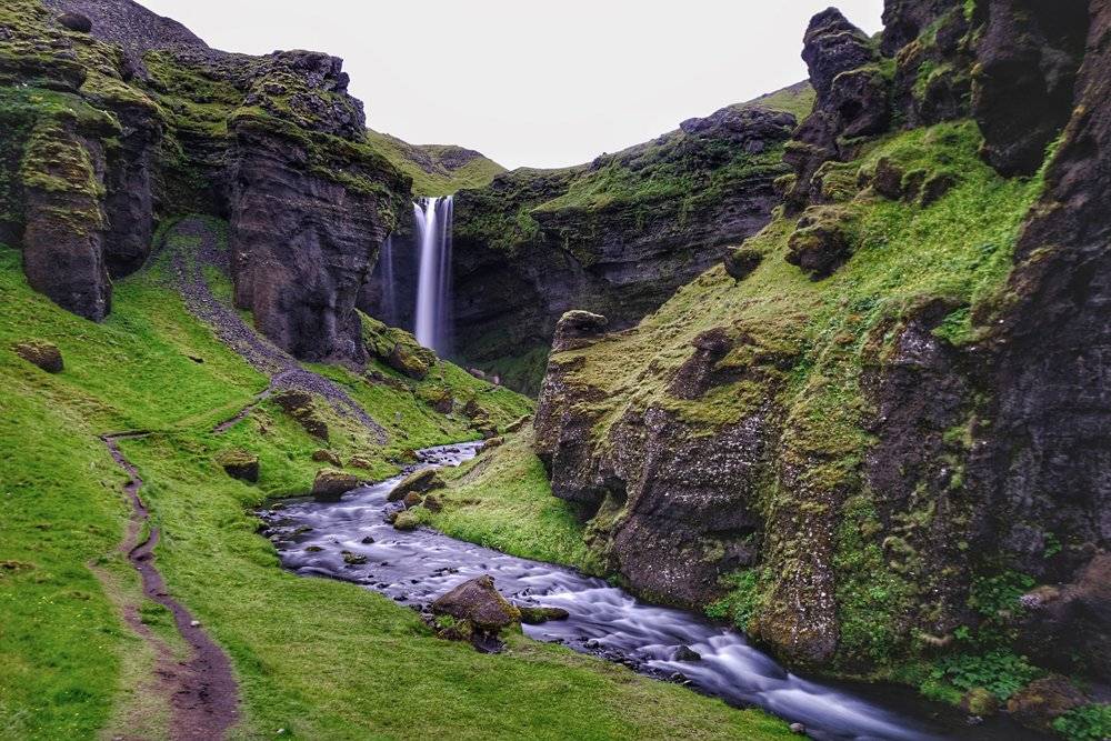 Kvernufoss waterfall, Iceland 