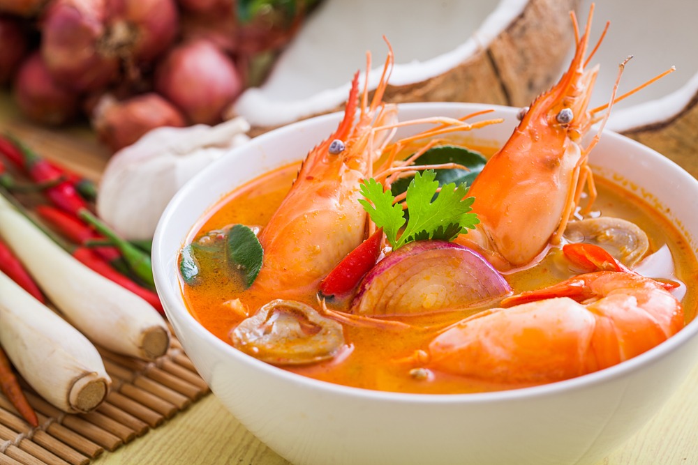 Tom Yum Goong with shrimp, Thailand 