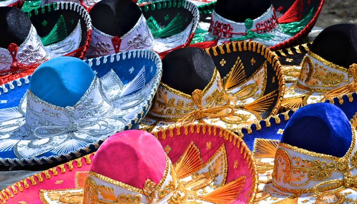 Colorful sombreros for sale