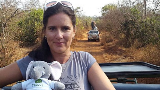 Kirsty and Thandi on Safari