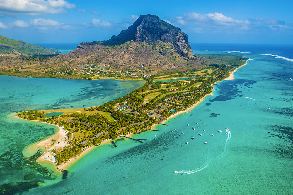 Aerial View of Mauritius