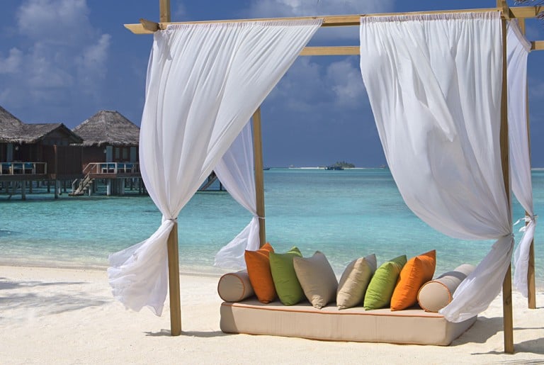Beach and Lounge Sofa at Anantara Veli, Maldives