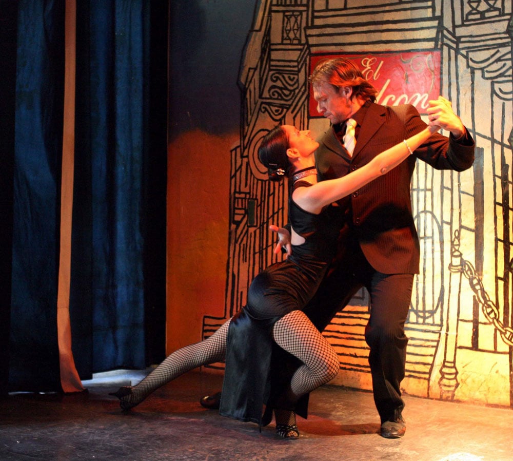 Couple Performing the Tango in Argentina