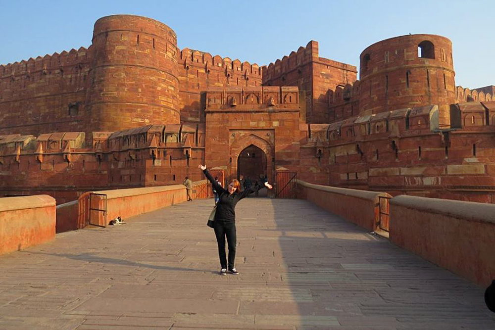Nyssa Hartin - Nyssa at Red Fort in Agra, India