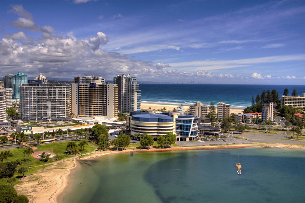 Aerial View of Mantra Twin Towns, Gold Coast, Australia