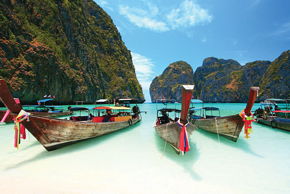 Phi Phi Island Longtail Boats, Thailand