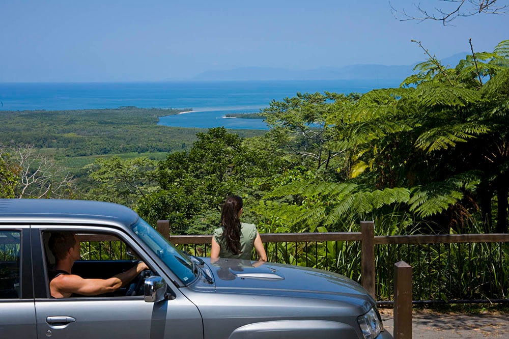 Stopping on a Self Drive at Alexander Lookout in Cape Tribulation, Queensland, Australia