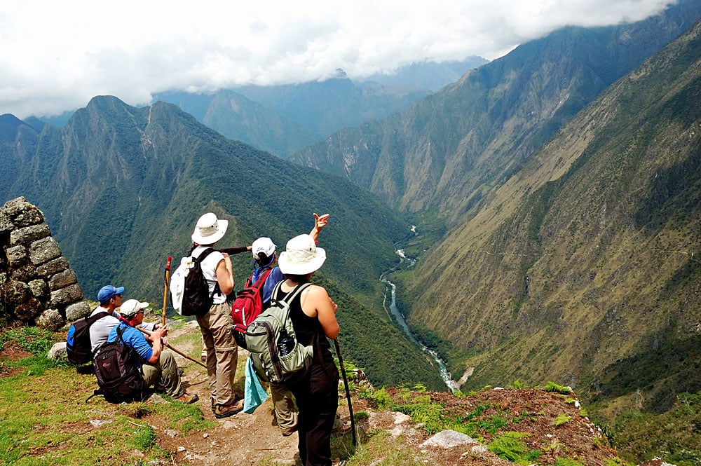 Guided Stops on the Inca Trail, Peru