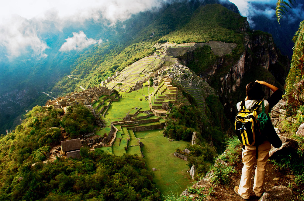 Photographing Machu Picchu, Peru