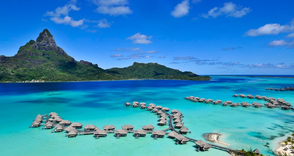Bora Bora Resort with a view of Mt. Otemanu