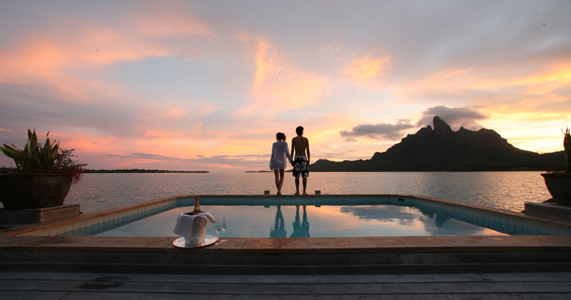 Romantic Bora Bora Sunset